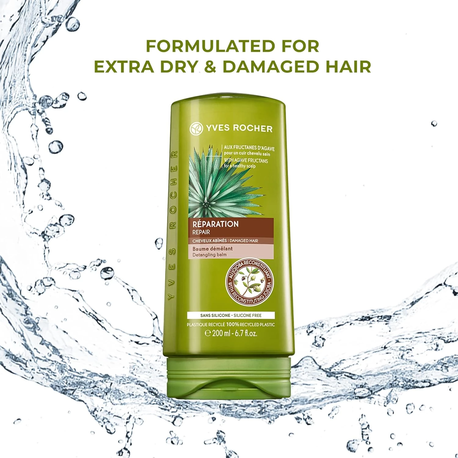 Yves Rocher Repair Detangling Balm Conditioner, 200 ml-3.webp